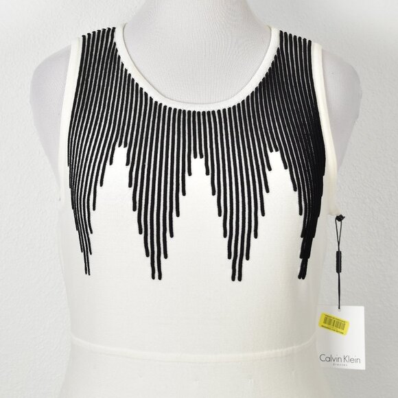 Calvin Klein Fit and Flare Knit Dress NEW - L - Picture 2 of 9